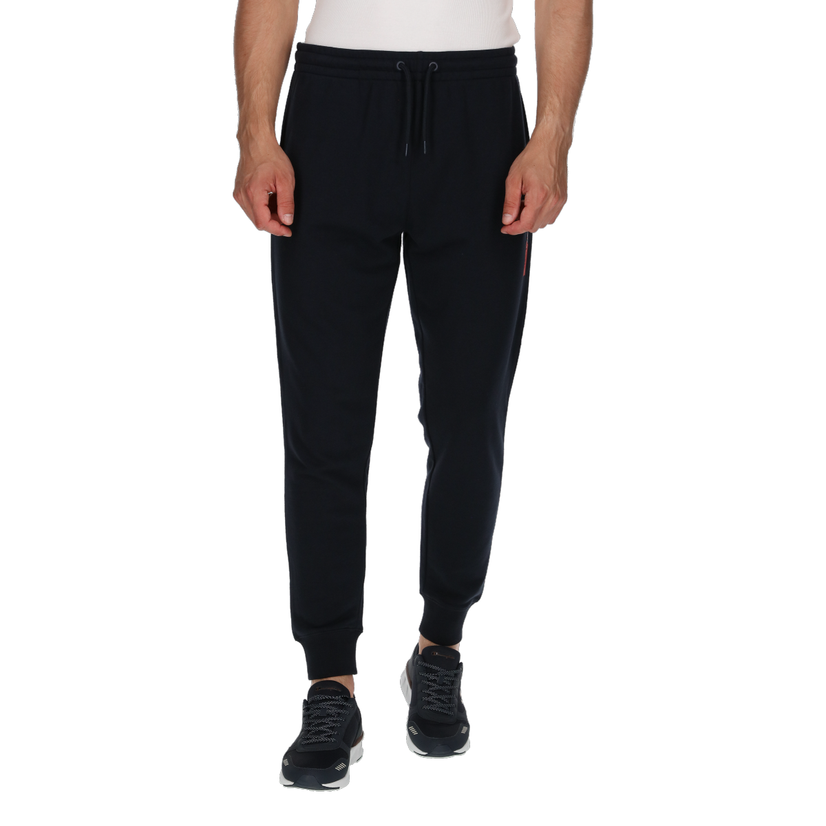 Tepláky Champion CLASSIC LABEL Drawstring Cuffed Joggers Navy | 219960-BS501, 0