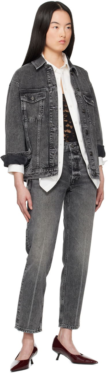 Džínsy Anine Bing Anine Bing Kate Straight-Leg Jeans Šedá | A-06-11158-WHG6, 3