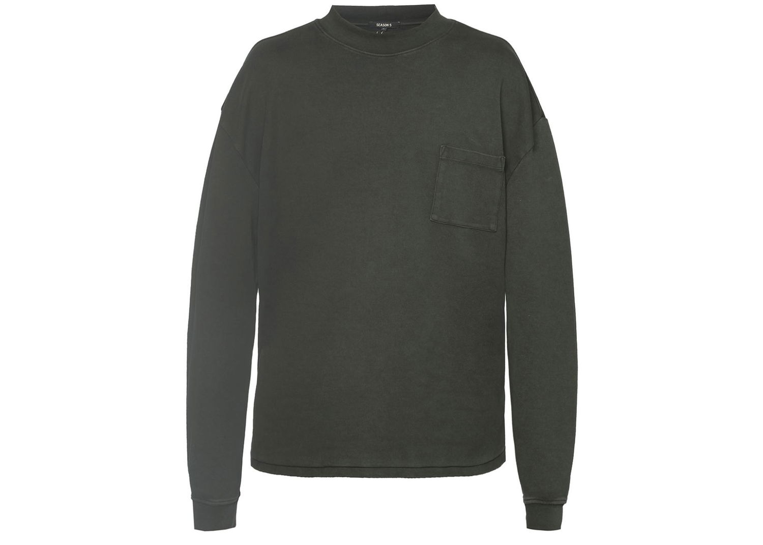 Mikina adidas Yeezy Season 5 Oversize Cotton Sweatshirt Šedá | KW5U1029, 0