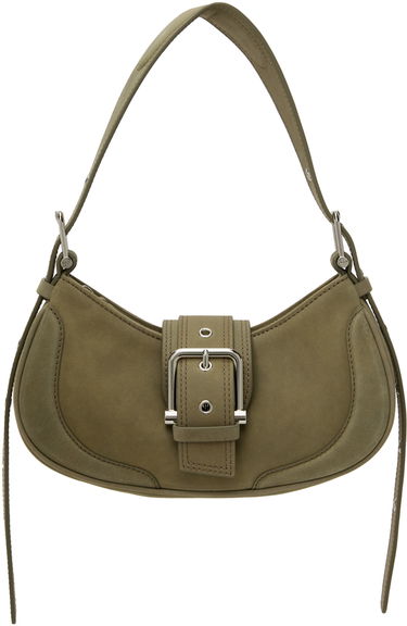 Taška cez rameno OSOI Suede Shoulder Bag With Buckle Zelené | 24FWB05002120, 0