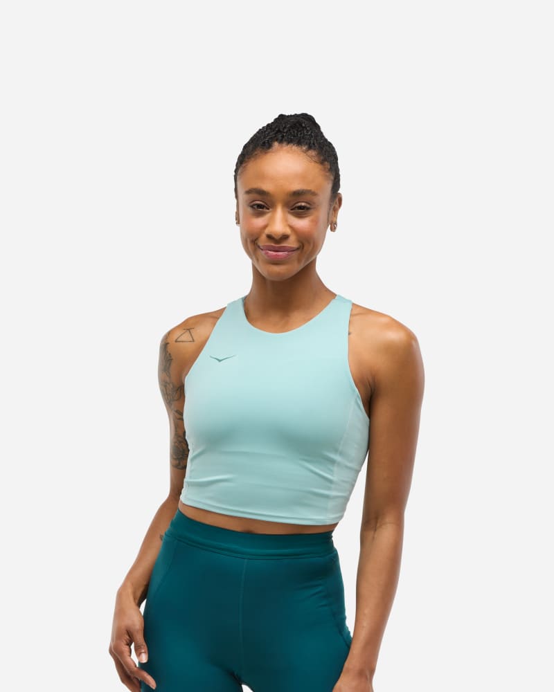 Tielko Hoka One One Elaro Crop Bra, Size Small Tyrkysová | 1141760-DZY, 0