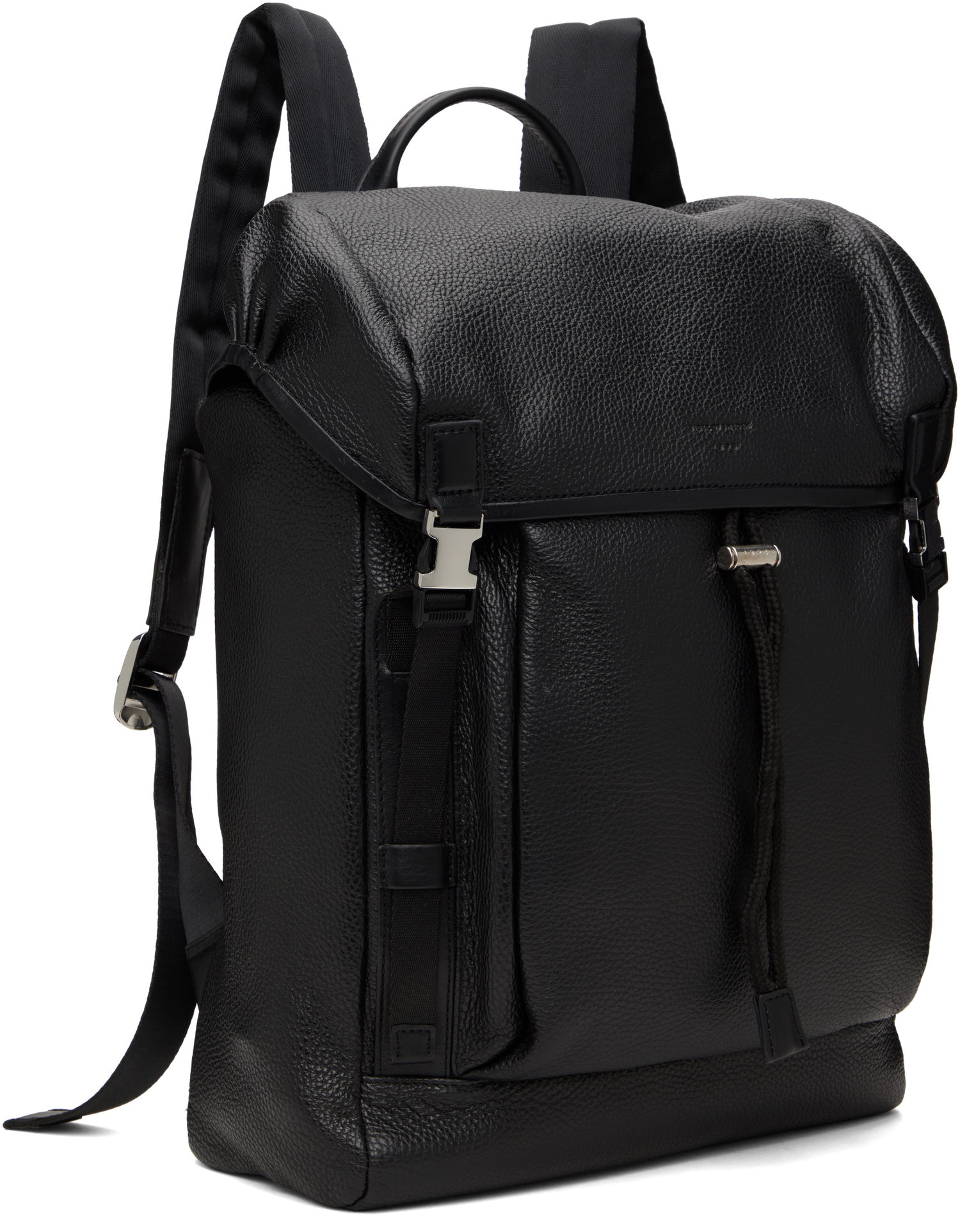 Batoh Tiger of Sweden Tiger of Sweden Baha Leather Backpack Čierna | 112191, 1