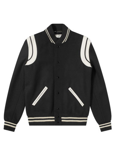 Bomber bunda Saint Laurent Classic Wool Teddy Jacket Čierna | 354718Y180W-1070