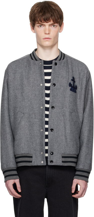 Bomber bunda A.P.C. A.P.C. Micka Wool Bomber Jacket Šedá | WVBEB-M32010, 0
