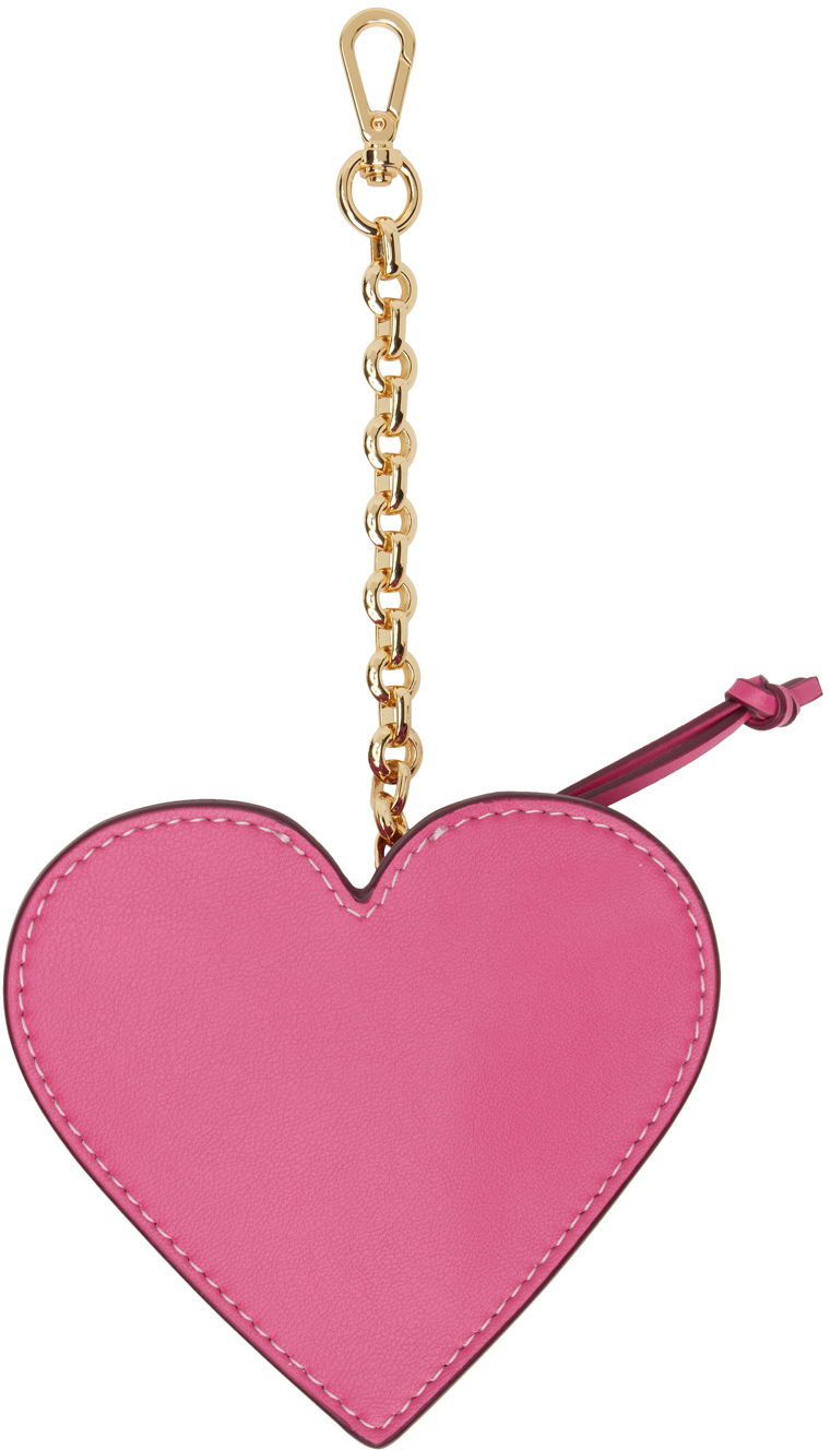 Kľúčenka GANNI GANNI Heart Zipped Coin Purse Ružová | A5468, 1