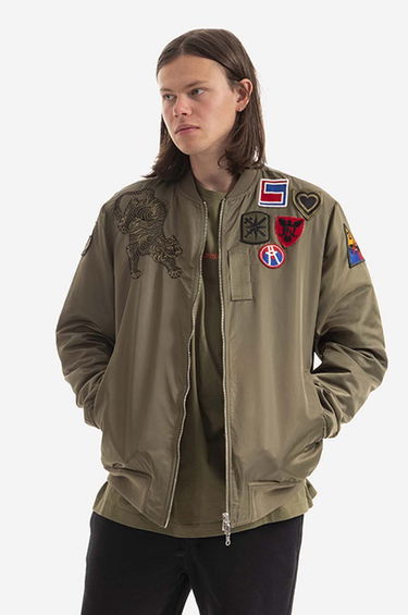 Bomber bunda Maharishi Reversible MA1 Japanese Nylon Twill 8046 Bomber Jacket Zelené | 8046.OLIVE, 0