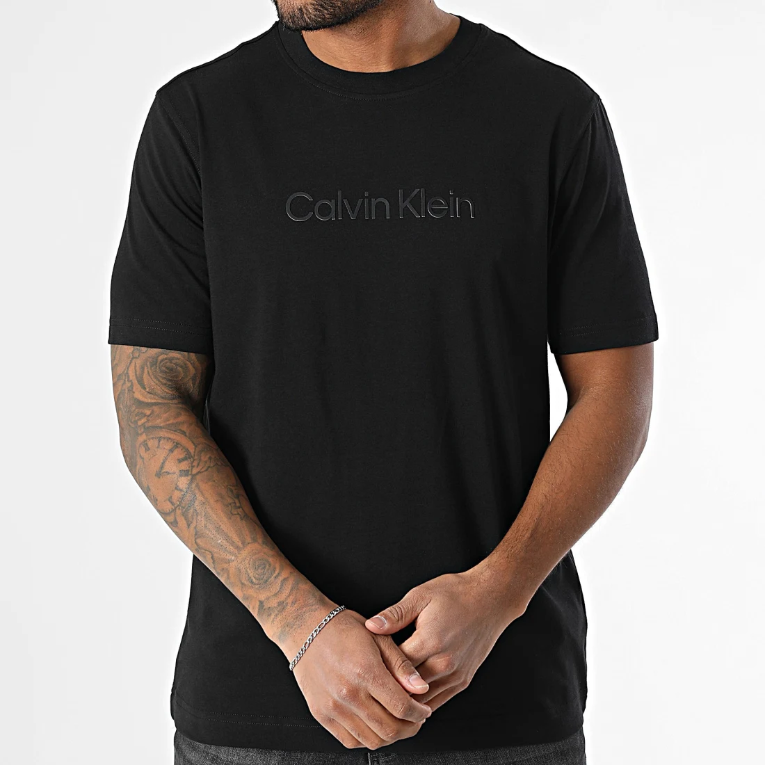 Tričko CALVIN KLEIN Calvin Klein Graphic Short Sleeve T-Shirt Čierna | LVGMS5K182-UB1, 1