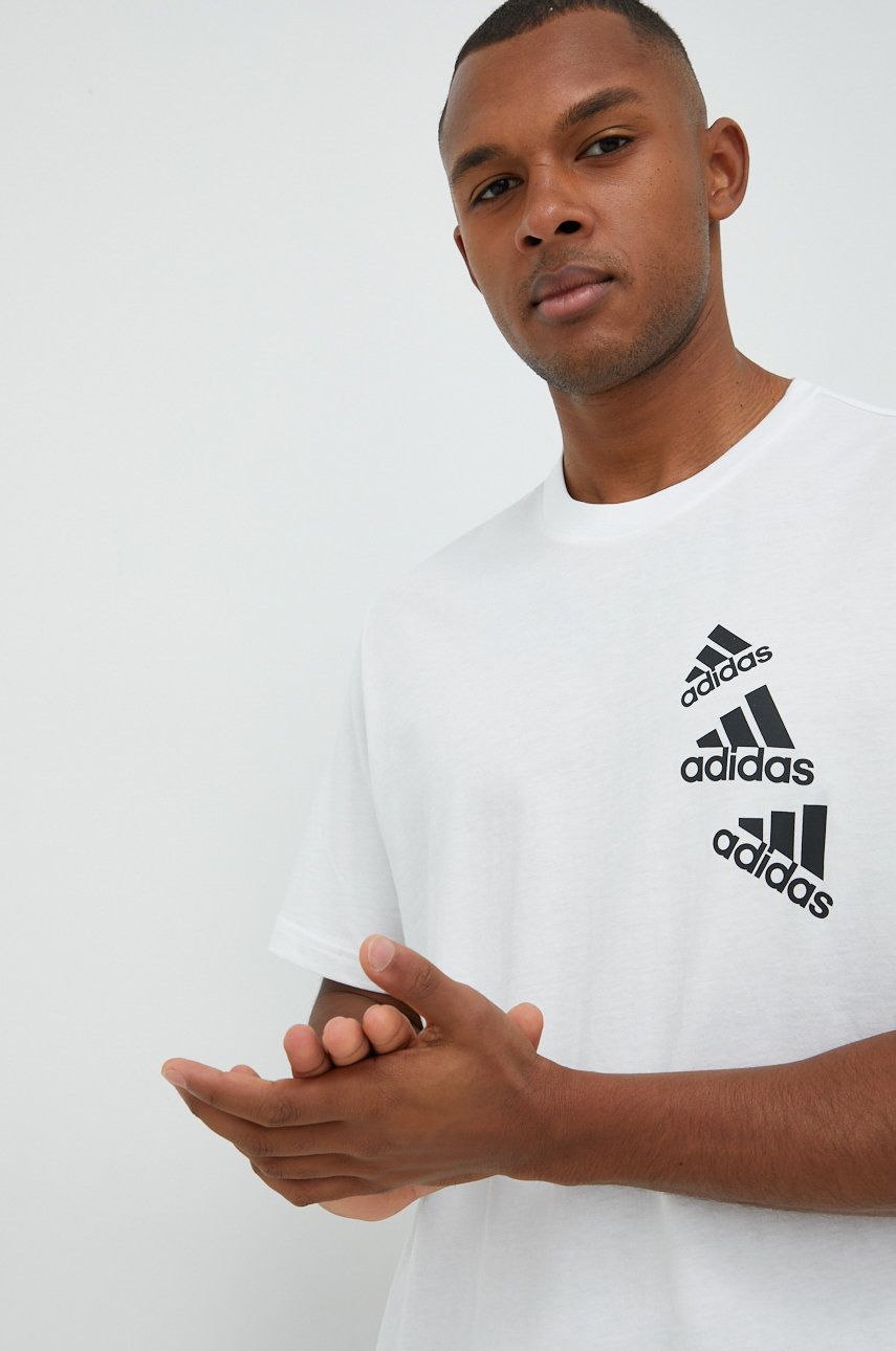 Tričko adidas Originals Essentials BrandLove Tee Biela | HL9386, 0