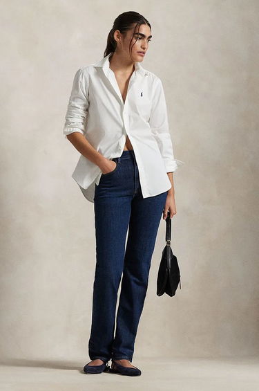 Košeľa Polo by Ralph Lauren High Waisted Jeans Biela | 211969407, 0