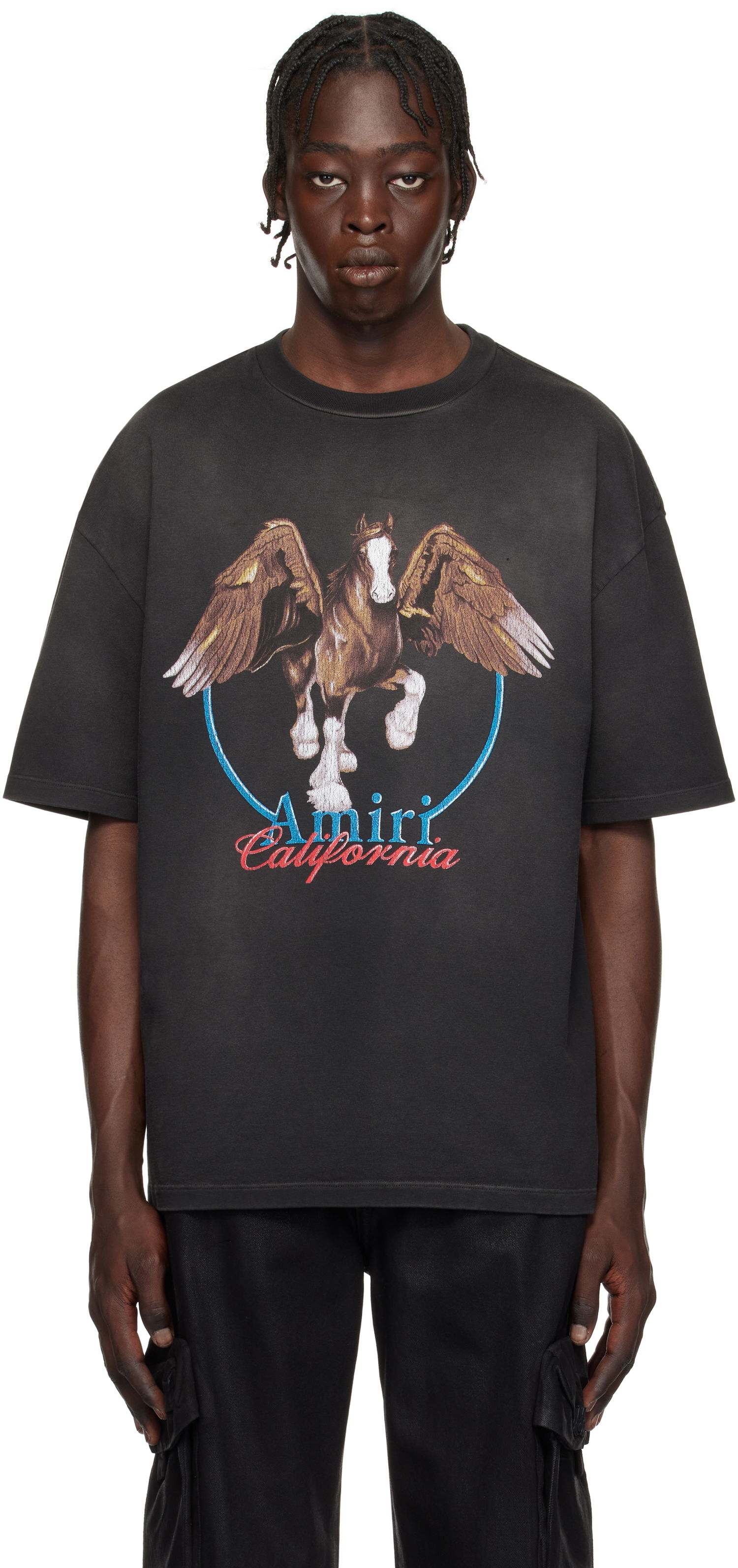 Tričko AMIRI Vintage Wash Pegasus Graphic T-Shirt Čierna | AMJYTE1130, 0