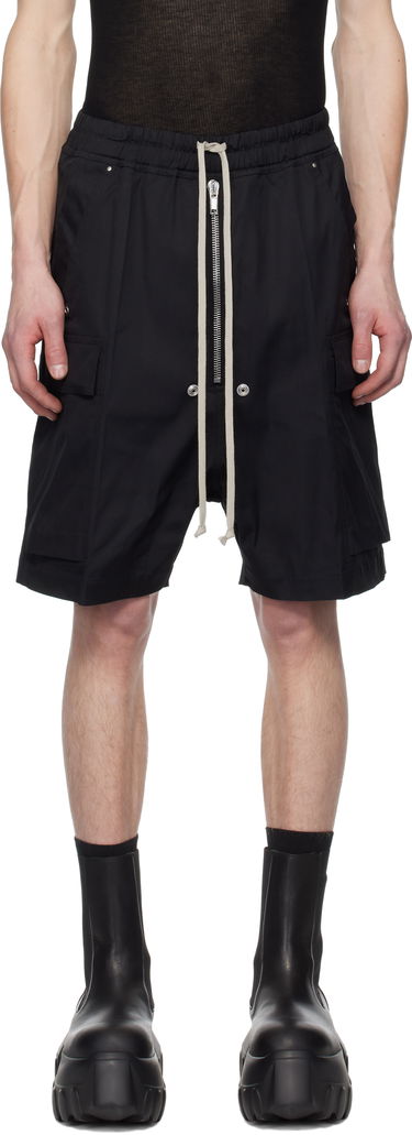 Šortky Rick Owens Rick Owens Hollywood Cargobela Shorts Čierna | RU01E5360 TE, 0