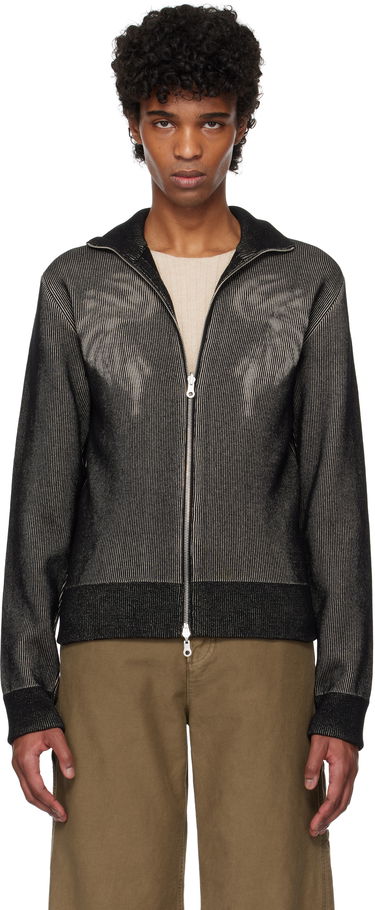 Sveter Dries Van Noten Dries Van Noten Zip-Up Knit Sweater Čierna | 251-021223-1711, 0