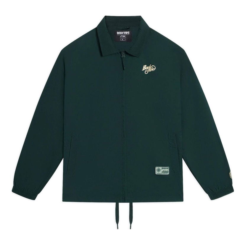 Vetrovka Li-Ning BadFive Graphic Jacket Zelené | AFDS567-1