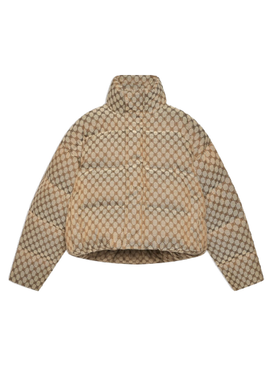Prešívaná bunda Gucci Balenciaga x The Hacker Project Hacker BB Puffer Jacket Béžová | 681883TLO539585