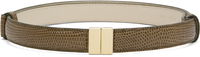 TOTEME Slide Clasp Lizard-Embossed Belt