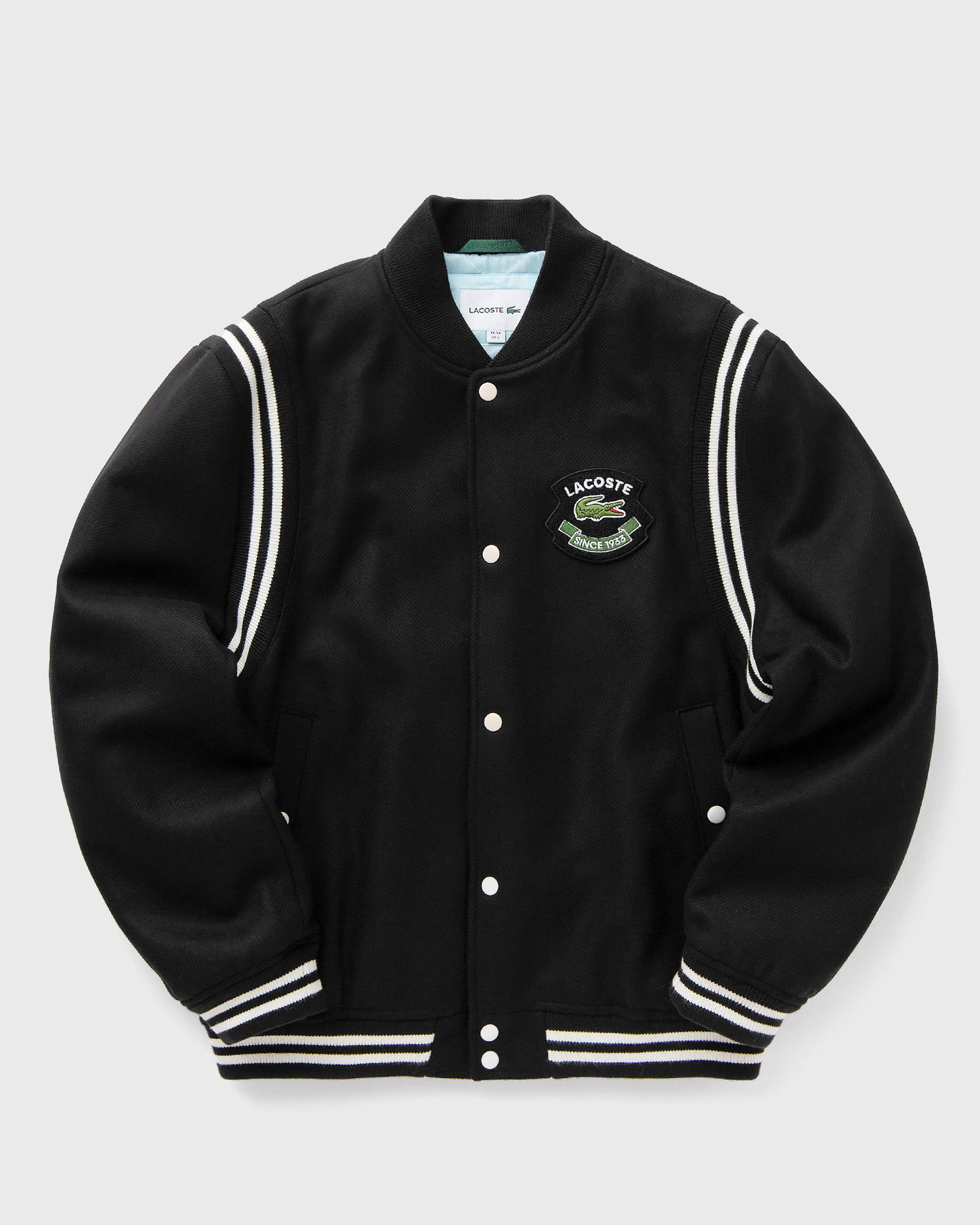 Bomber bunda Lacoste Premium Wool Varsity Jacket Čierna | BH2898-031, 0