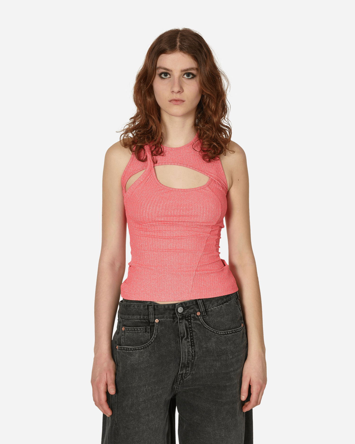 Tielko Ottolinger Layered Cut-Out Tank Top Ružová | 0408403 PINK, 1
