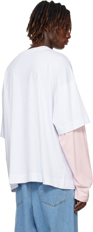 Tričko Dries Van Noten Dries Van Noten Long Sleeve Show T-Shirt Biela | 251-021119-1603, 2