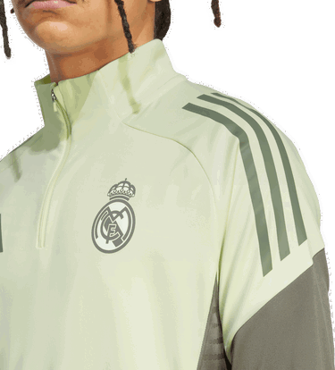 Mikina adidas Performance Real Madrid Tiro 25 Competition Training 1/4 Zip Top Žltá | JP3979, 3
