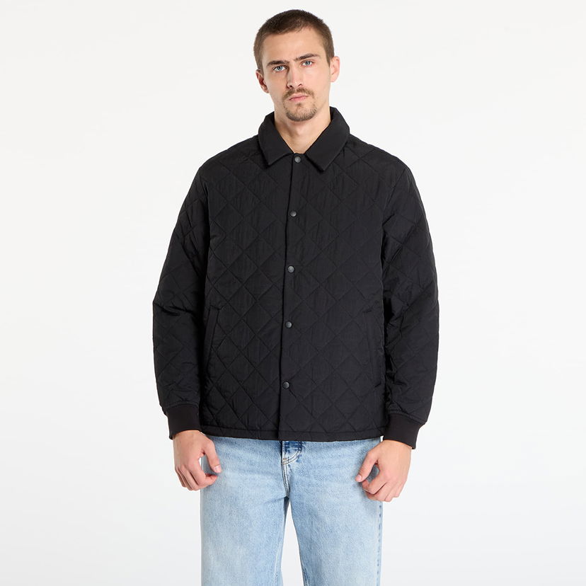 Bunda Urban Classics Quilted Overshirt Jacket Čierna | TB7630-00007