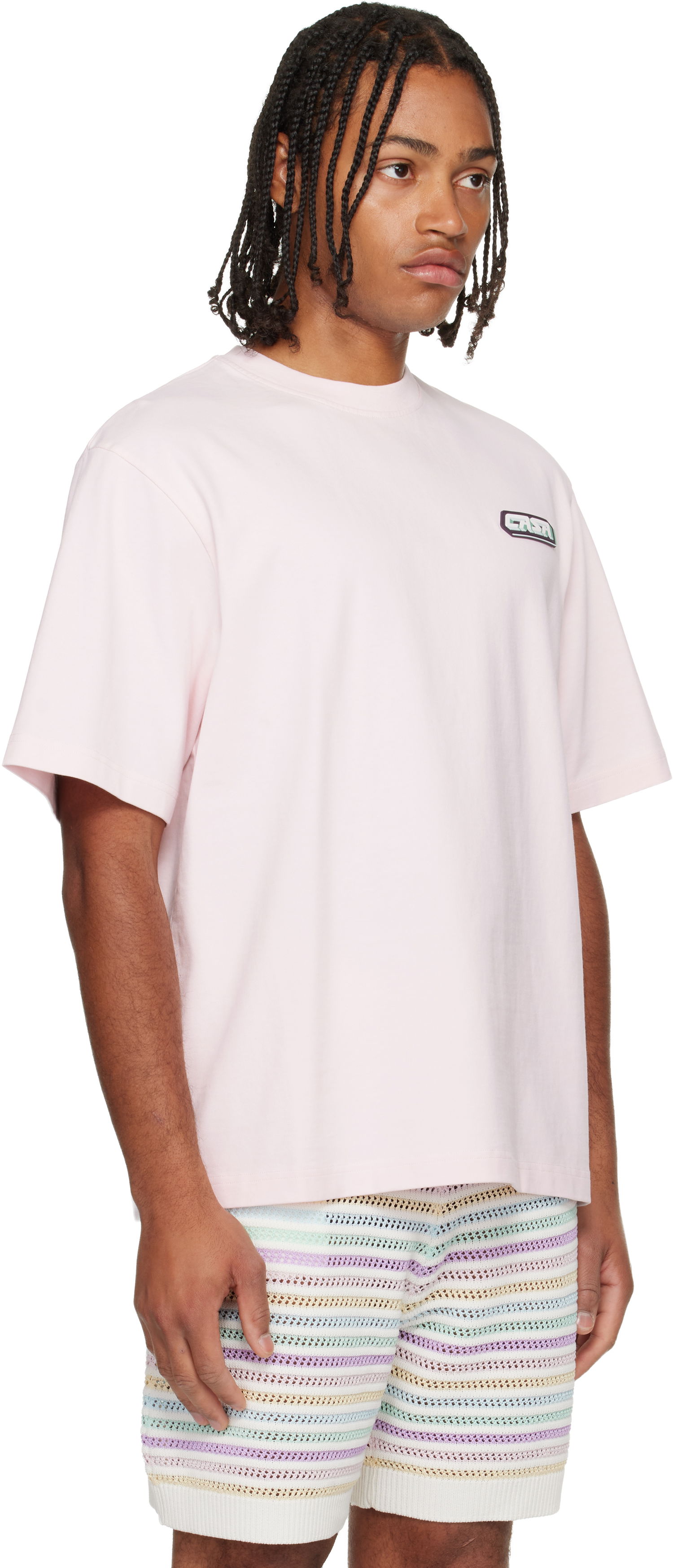 Tričko Casablanca 'Casa' Racing Oversized Short Sleeve T-shirt Ružová | M-AW25-JTS-044-01, 1