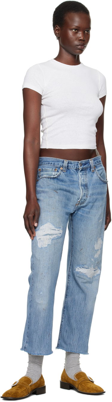 Džínsy RE/DONE Re/Done Levi's Edition Boyfriend Jeans Modrá | 1188BFJ, 3
