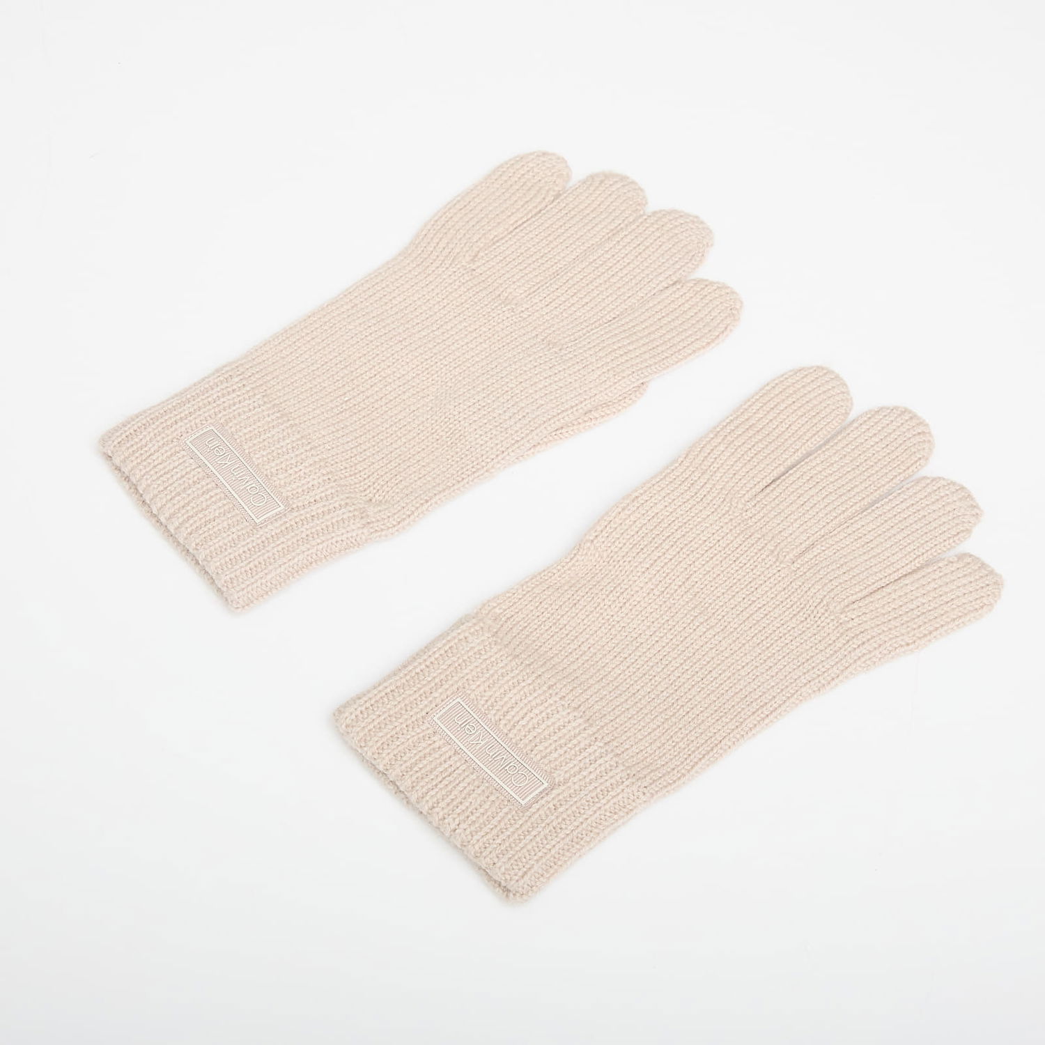 Rukavice CALVIN KLEIN Calvin Klein Patch Wool Knitted Gloves Béžová | LV14D8031G RMU, 1