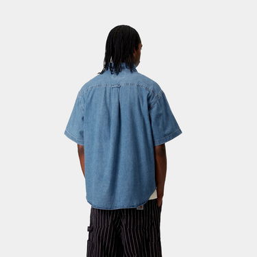 Košeľa Carhartt WIP Carhartt WIP Lucas Short Sleeve Shirt Modrá | I034575_9, 2