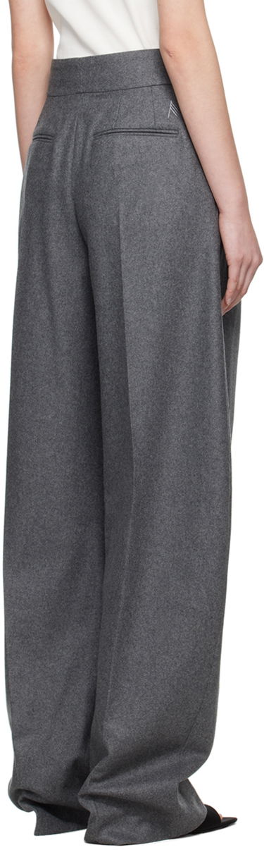 Nohavice The Attico The Attico Gary Pleated Wide-Leg Trousers Šedá | 248WCP102 W055, 2