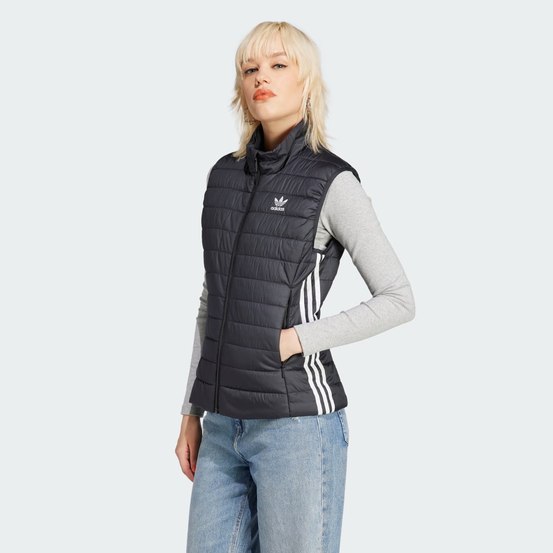 Vesta adidas Performance Padded Puffer Vest Čierna | IJ0937, 0