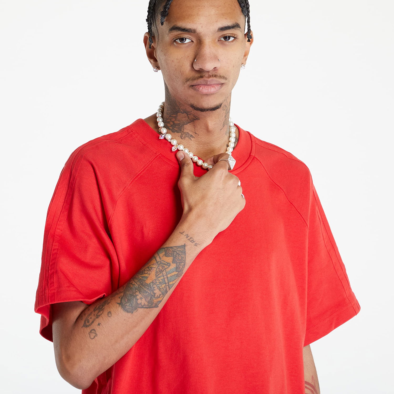 Tričko adidas Originals Blue Version Essentials Tee Červená | IA2445, 0