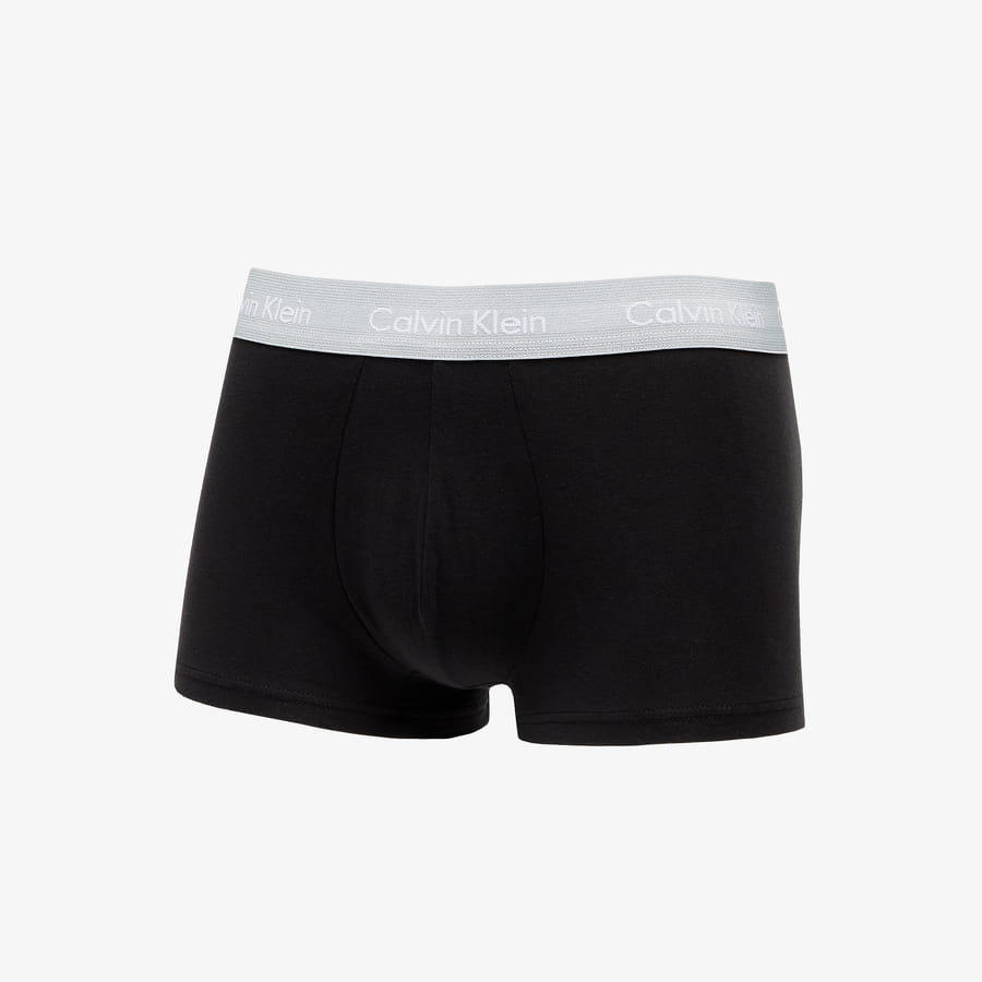 Boxerky CALVIN KLEIN Cotton Stretch Low Rise Trunk Čierna | U2664G CAZ, 1