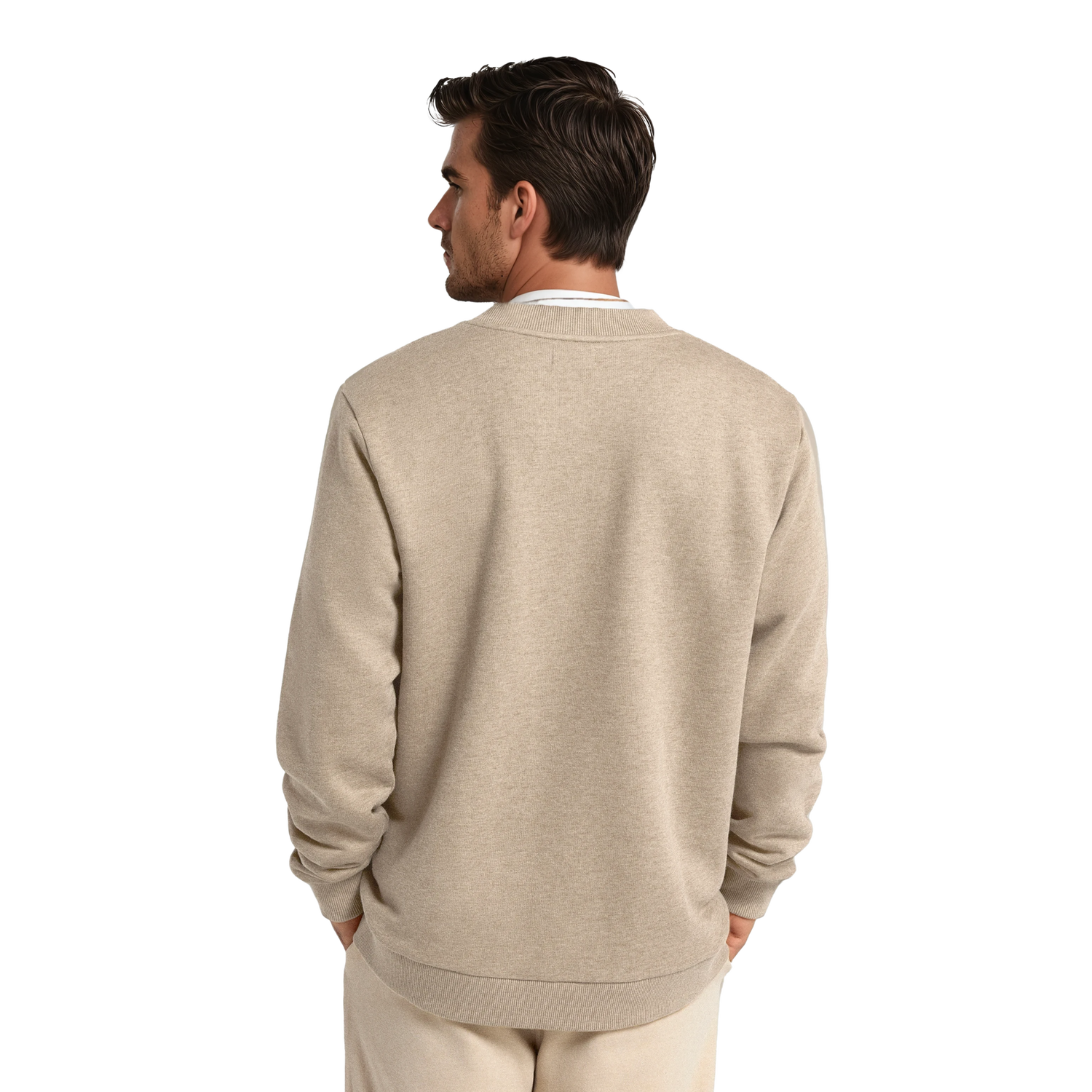 Mikina Allbirds Merino Blend Sweatshirt, Size Small Béžová | A12116M, 1