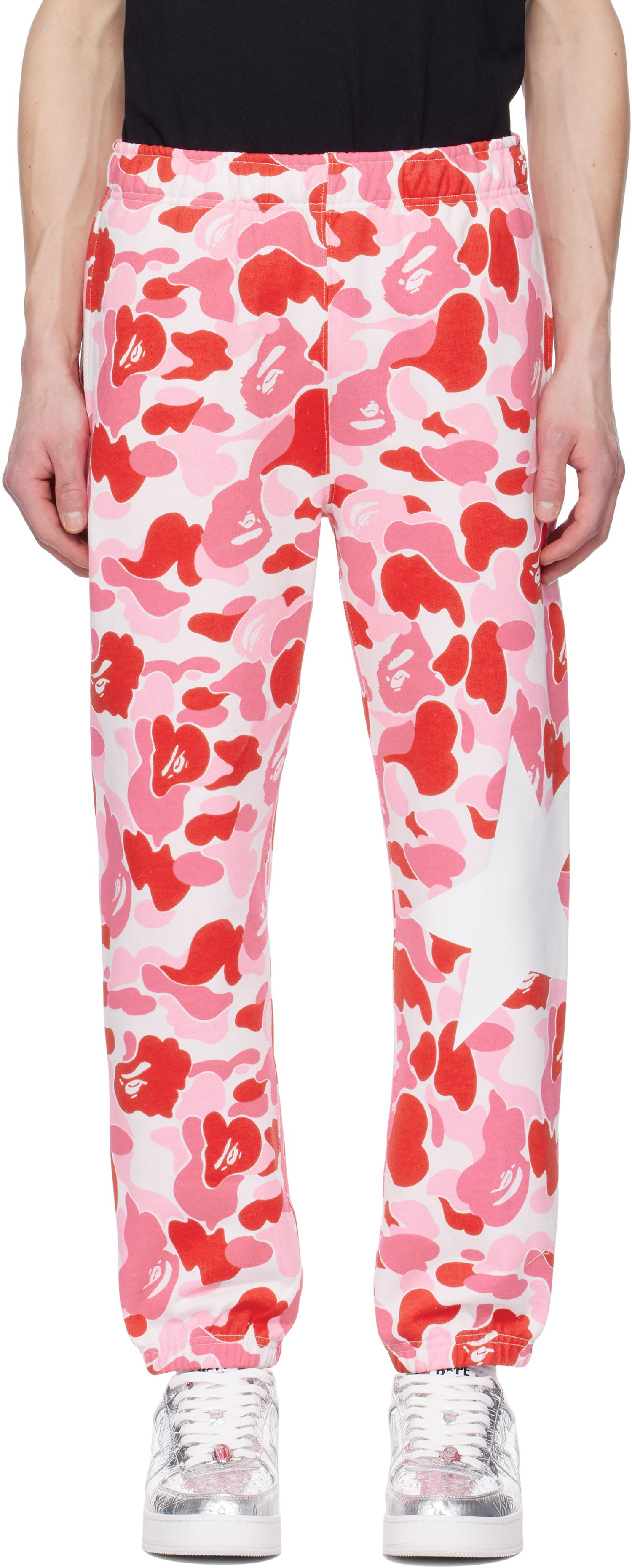Tepláky BAPE ABC Camo Sweatpants Ružová | 001PTK801007M, 0