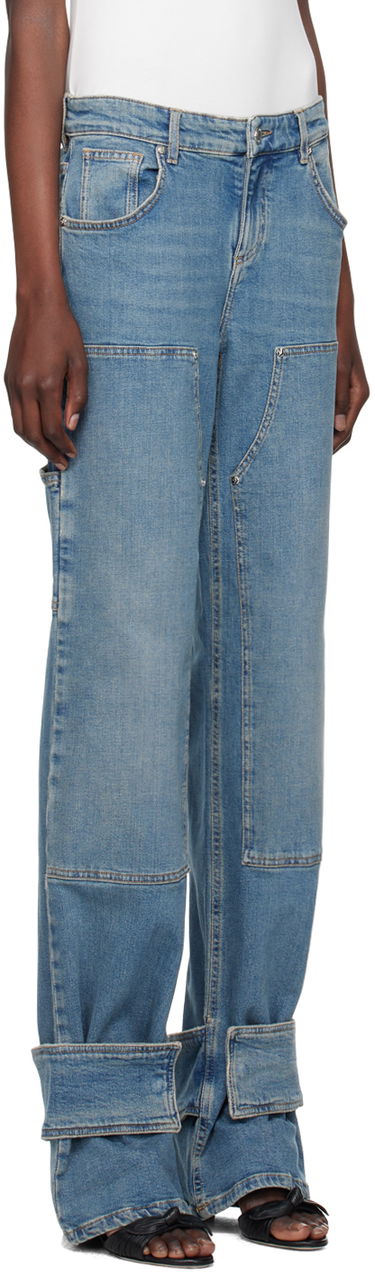 Džínsy Blumarine Boyfit Cargo Jeans Modrá | A422J163A, 1