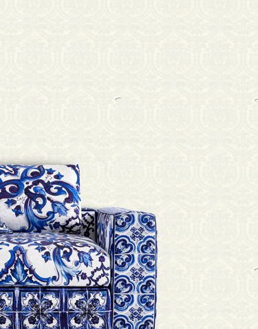 Home decor Dolce & Gabbana Floral Damask Wallpaper Biela | TCW007TCAIBU0011, 1