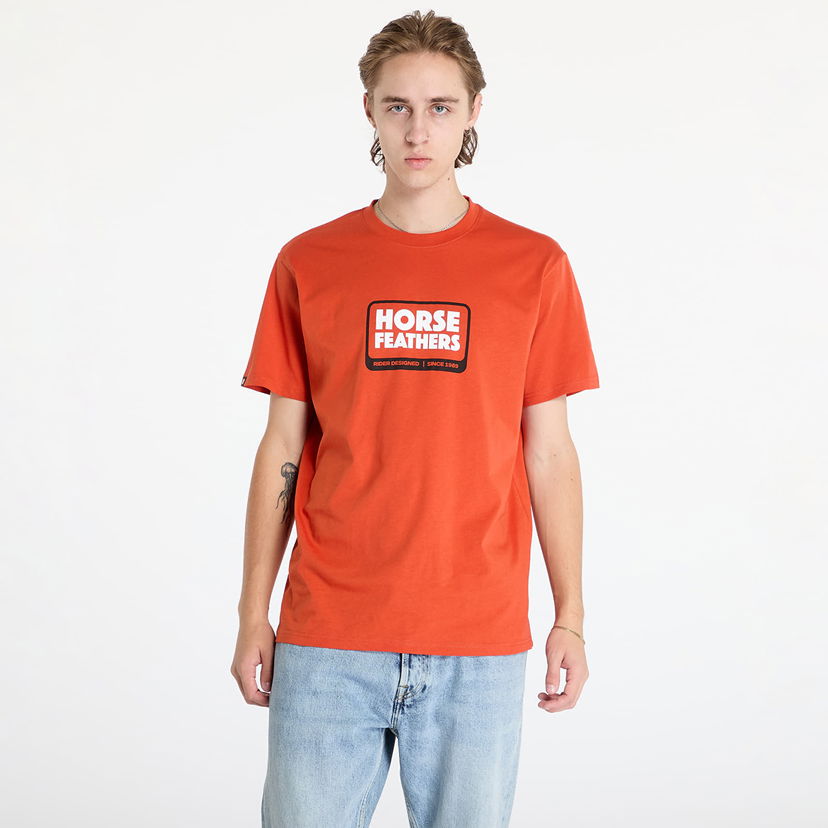 Tričko Horsefeathers Millennium T-Shirt Orange Rust M Oranžová | SM1358B