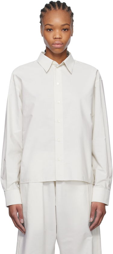 Košeľa Maison Margiela MM6 Maison Margiela Spliced Striped Cotton Poplin Shirt Biela | S52DT0043 M35250, 0