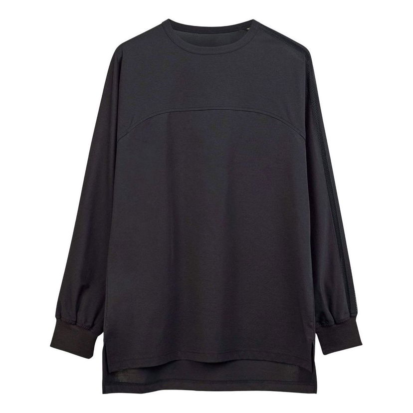 Sveter adidas Originals Y-3 Mesh Stripes Long Sleeve Top Čierna | JL8309