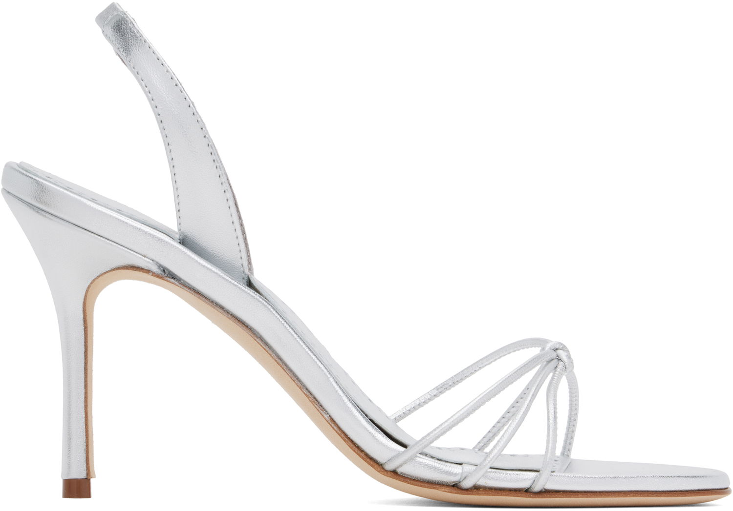 Doplnky Manolo Blahnik Manolo Blahnik Sareta Heeled Sandals Metalická | 424-2007, 0