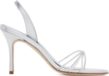 Doplnky Manolo Blahnik Manolo Blahnik Sareta Heeled Sandals Metalická | 424-2007, 0