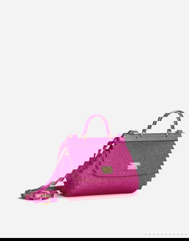 Kabelka Dolce & Gabbana Mini Sicily Fabric Handbag Ružová | EB0003AA74580422, 2