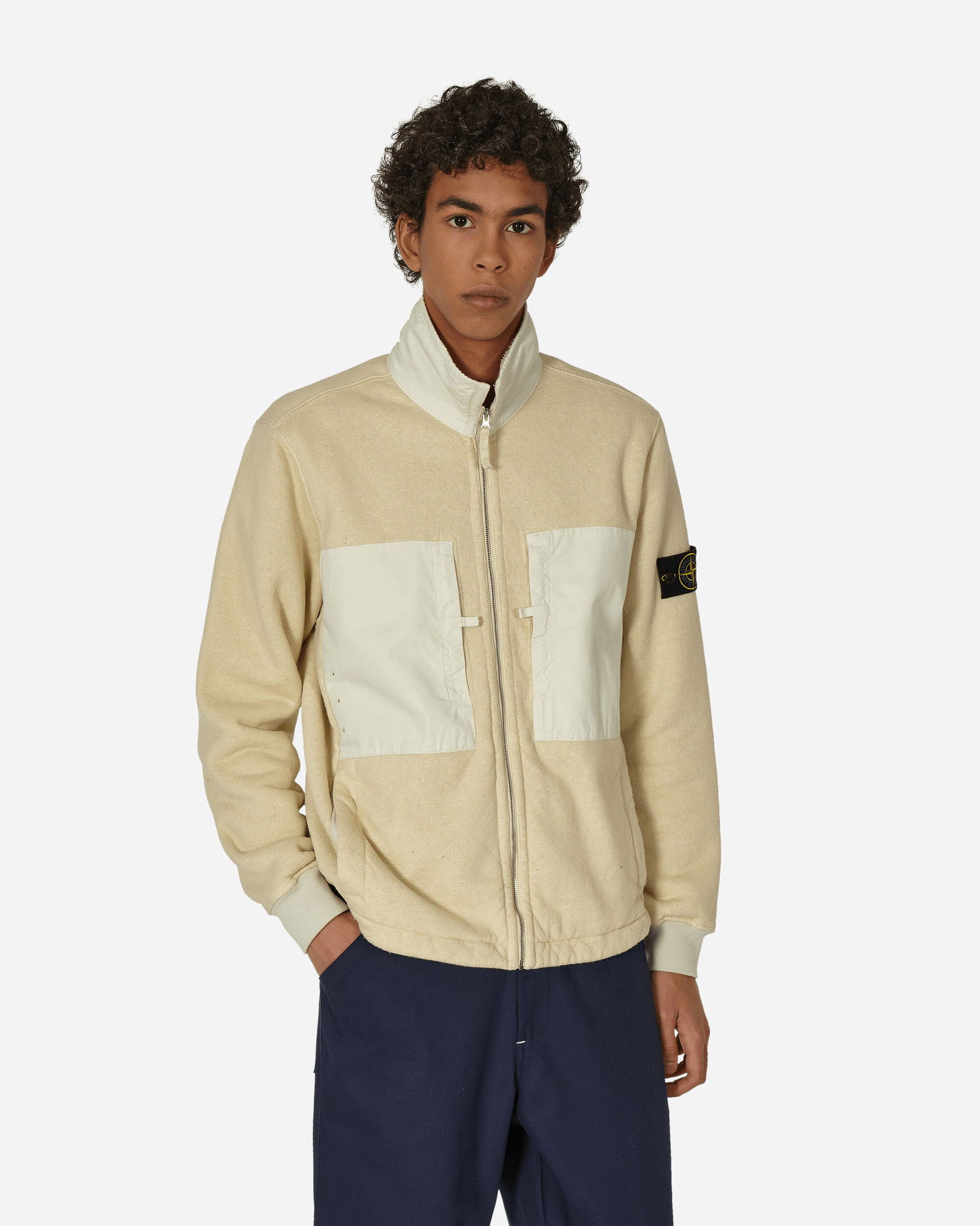 Bunda Stone Island Cotton Fleece Béžová | 791567256 V0097, 1