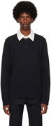 Contrasting Long Sleeve Polo