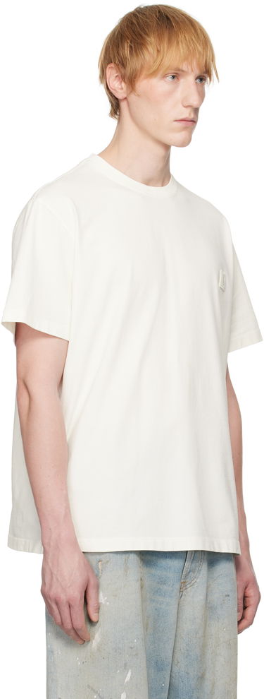 Tričko WOOYOUNGMI WOOYOUNGMI Flower Back Logo T-Shirt Biela | W251TS06, 1