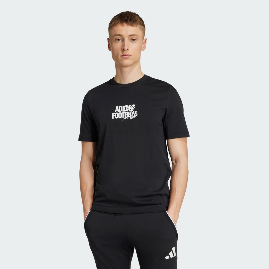 Tričko adidas Performance Tango History Graphic Football T-Shirt Čierna | JM8934, 0