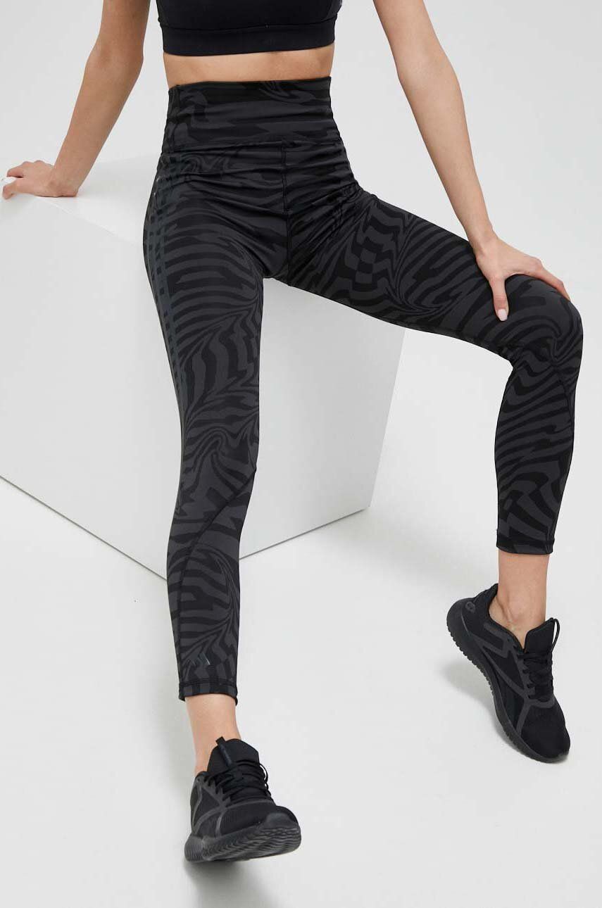 Legíny adidas Performance Optime TrainIcons Jacquard 3-Stripes Leggings Čierna | IA7154, 0