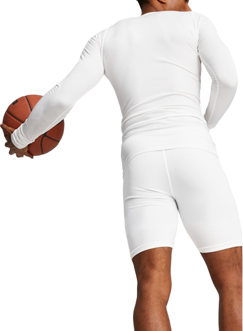 Tričko Puma Hoops Team LS Top Baselayer Biela | 676632-02, 1