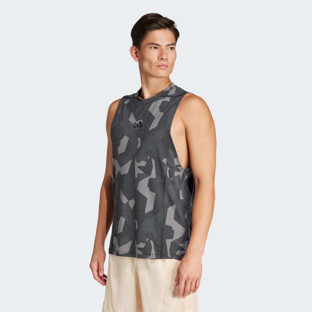Tielko adidas Performance Designed for Training Pro Series Workout Tank Top Šedá | IT7517, 1
