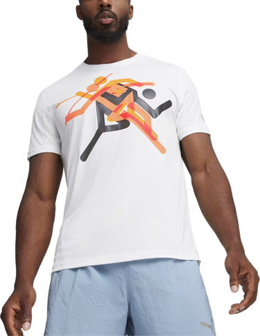 Tričko Puma RUN FASTER ICONS GRAPHIC TEE Biela | 525000-02, 0